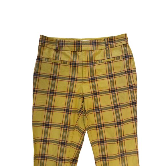 Women US-8 The Essential Collection Anthropologie Slim Kick Flare Plaid Pants - Picture 2 of 6